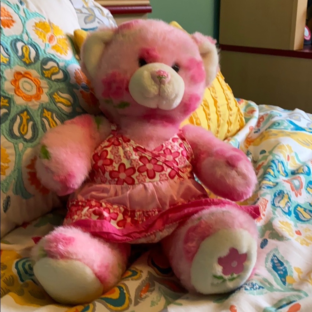 Build-a-bear floral bear with matching dress
